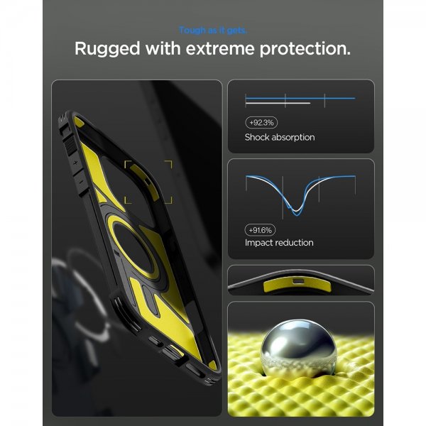 Spigen iPhone 17 Pro Cover Tough Armor T MagFit Gunmetal