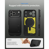 Spigen iPhone 17 Pro Cover Tough Armor T MagFit Sort
