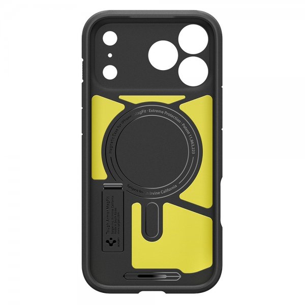 Spigen iPhone 17 Pro Cover Tough Armor T MagFit Sort