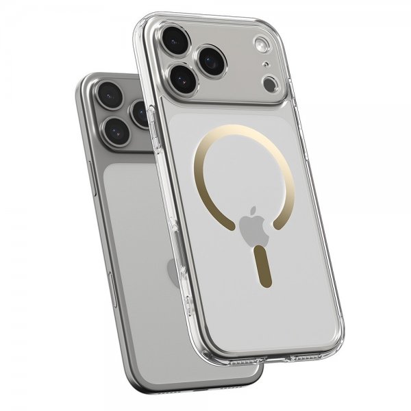 Spigen iPhone 17 Pro Cover Ultra Hybrid MagFit Clear Gold