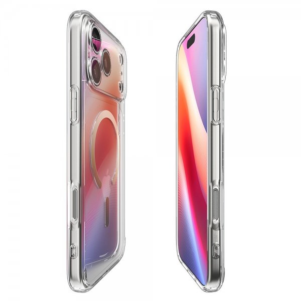 Spigen iPhone 17 Pro Cover Ultra Hybrid MagFit Clear Gold