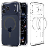 Spigen iPhone 17 Pro Cover Ultra Hybrid MagFit Clear Graphite