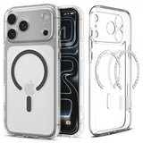 Spigen iPhone 17 Pro Cover Ultra Hybrid MagFit Clear Graphite