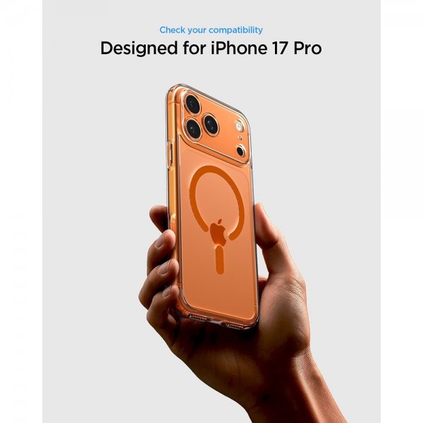 Spigen iPhone 17 Pro Cover Ultra Hybrid MagFit Clear Orange