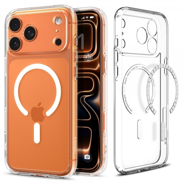 Spigen iPhone 17 Pro Cover Ultra Hybrid MagFit Clear White