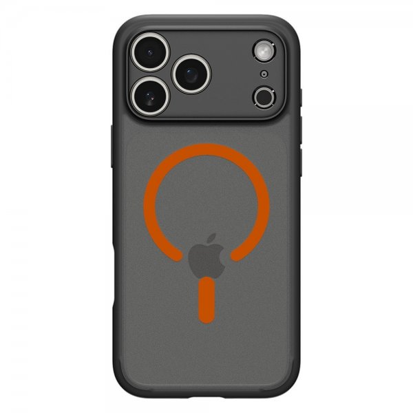 Spigen iPhone 17 Pro Cover Ultra Hybrid MagFit Frost Black Orange