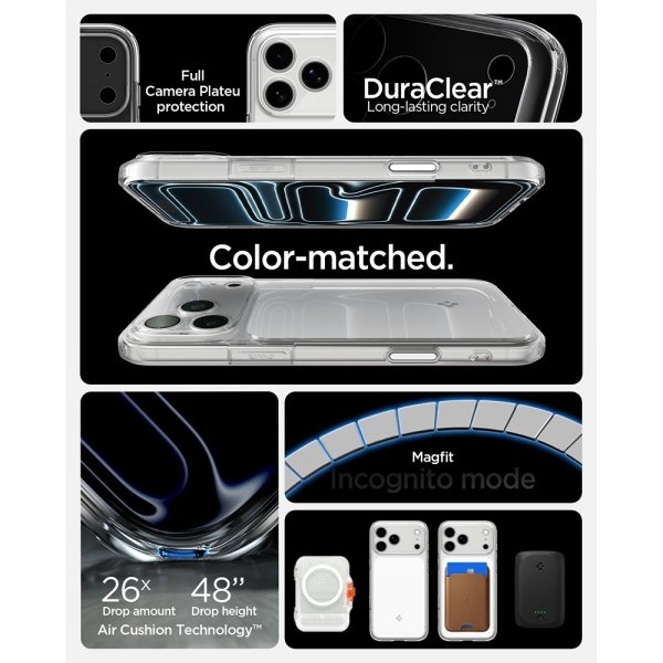 Spigen iPhone 17 Pro Cover Ultra Hybrid T MagFit Glossy White