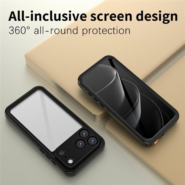 Redpepper iPhone 17 Pro Cover Vandtæt IP68 Sort