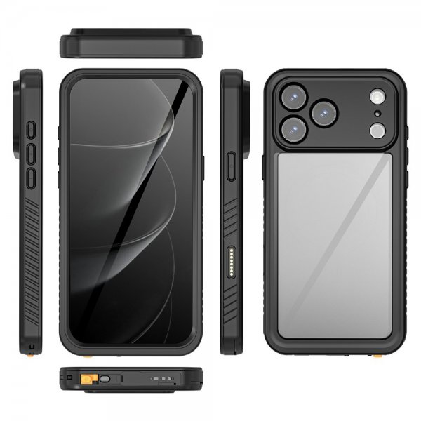 Redpepper iPhone 17 Pro Cover Vandtæt IP68 Sort