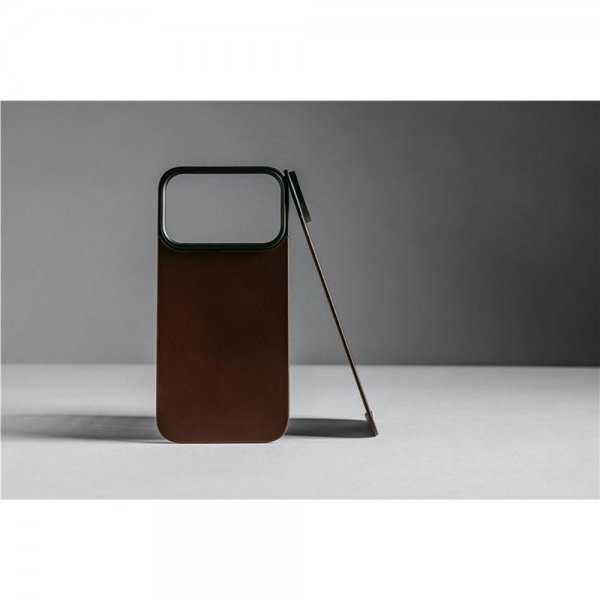 Nomad iPhone 17 Pro Skin Mag Læder Bagside Rustik Brun