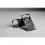 Nomad iPhone 17 Pro Skin Mag Læder Bagside Rustik Brun
