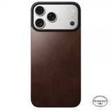 Nomad iPhone 17 Pro Skin Mag Læder Bagside Rustik Brun