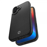 Spigen iPhone 17 Cover Enzo Aramid T MagFit Sort Sølv