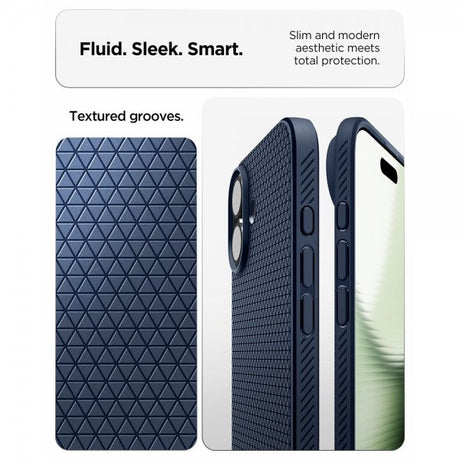 Spigen iPhone 17 Cover Liquid Air Navy Blue