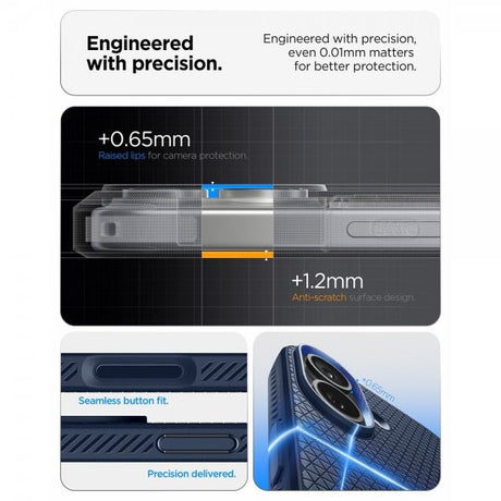 Spigen iPhone 17 Cover Liquid Air Navy Blue