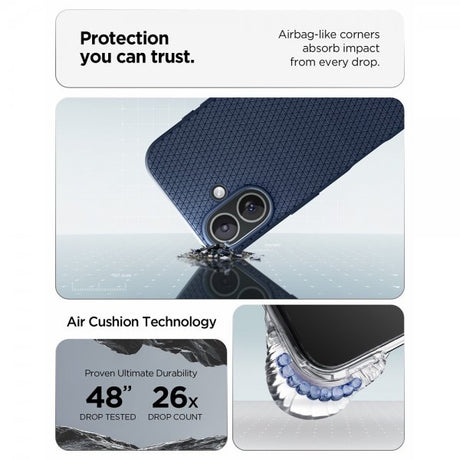 Spigen iPhone 17 Cover Liquid Air Navy Blue