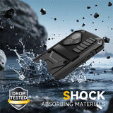 R-JUST iPhone 17 Cover Metal Stødabsorberende Sort
