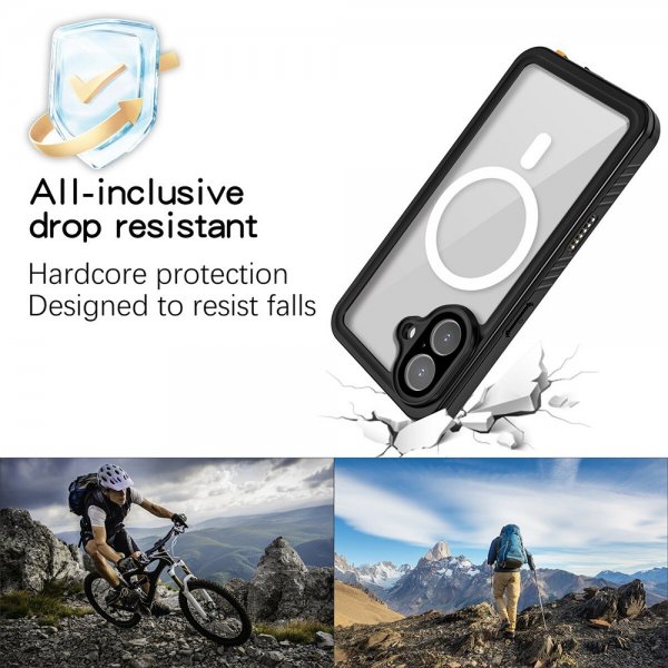 4smarts iPhone 17 Cover Stark IP68 MagSafe Sort