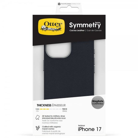Otterbox iPhone 17 Cover Symmetry Kaktus Læder MagSafe Blå Sentiment