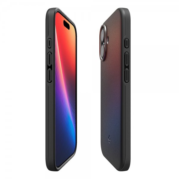 Spigen iPhone 17 Cover Thin Fit MagFit Sort