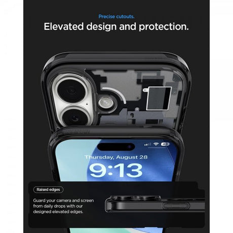 Spigen iPhone 17 Cover Ultra Hybrid Zero One MagFit Sort