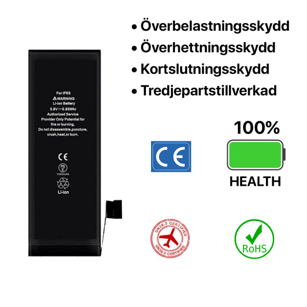 iPhone 5S Batteri Høj Kvalitet