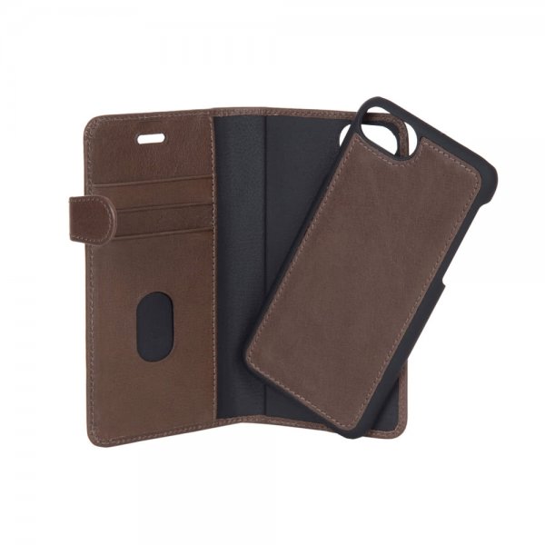 Buffalo iPhone 6/6S/7/8/SE Cover Buffalo Aftagelig Skal Brun