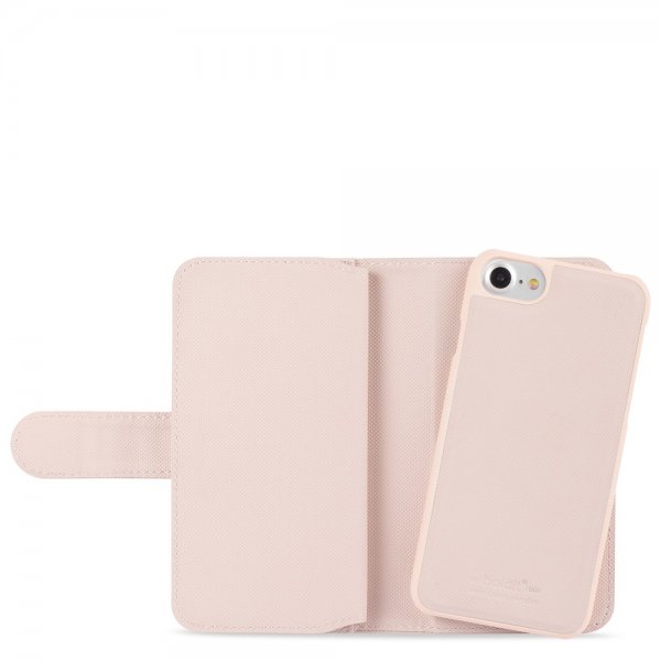 holdit iPhone 6/6S/7/8/SE Cover Wallet Case Extended Magnet Aftageligt Cover Blush Pink