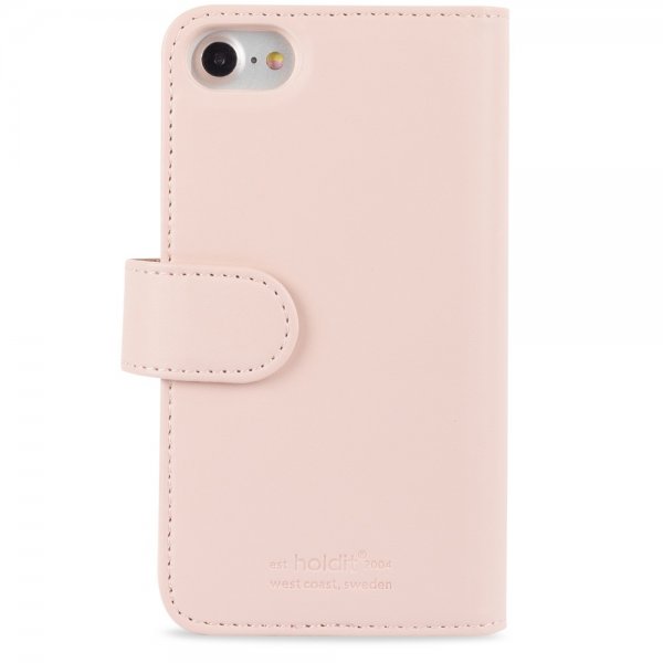 holdit iPhone 6/6S/7/8/SE Cover Wallet Case Extended Magnet Aftageligt Cover Blush Pink