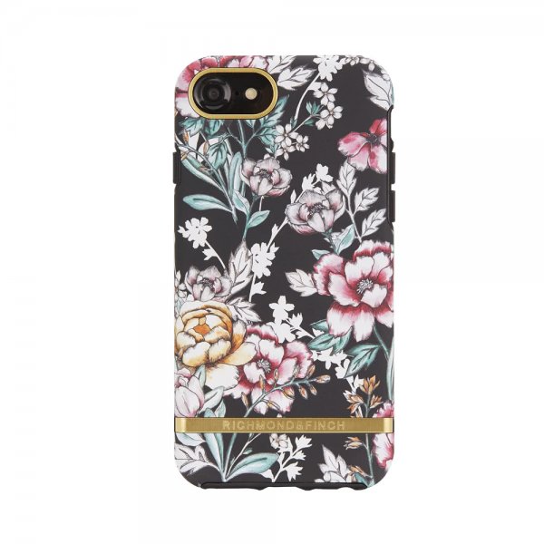 Richmond & Finch iPhone 6/6S/7/8/SE Cover Black Floral