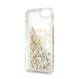 Guess iPhone 7/8/SE Cover Glitter Circle Guld
