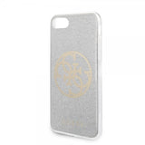 Guess iPhone 7/8/SE Cover Glitter Circle Silver