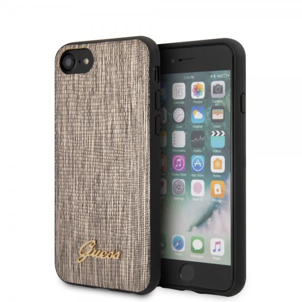 Guess iPhone 7/8/SE Cover Lizard Guld
