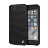 BMW iPhone 7/8/SE Cover Logo Perforeret Sort