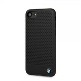 BMW iPhone 7/8/SE Cover Logo Perforeret Sort