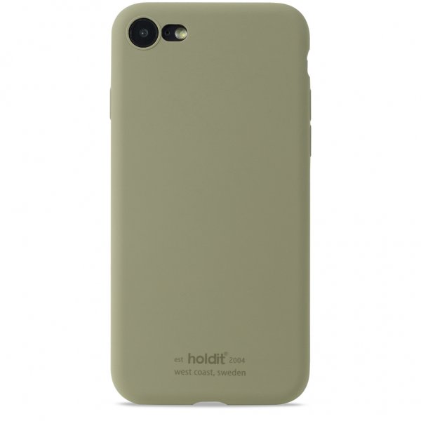 holdit iPhone 7/8/SE Cover Silikone Khaki Grøn
