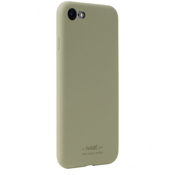 holdit iPhone 7/8/SE Cover Silikone Khaki Grøn