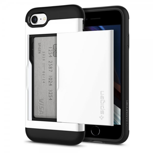 Spigen iPhone 7/8/SE Cover Slim Armor CS Jet White