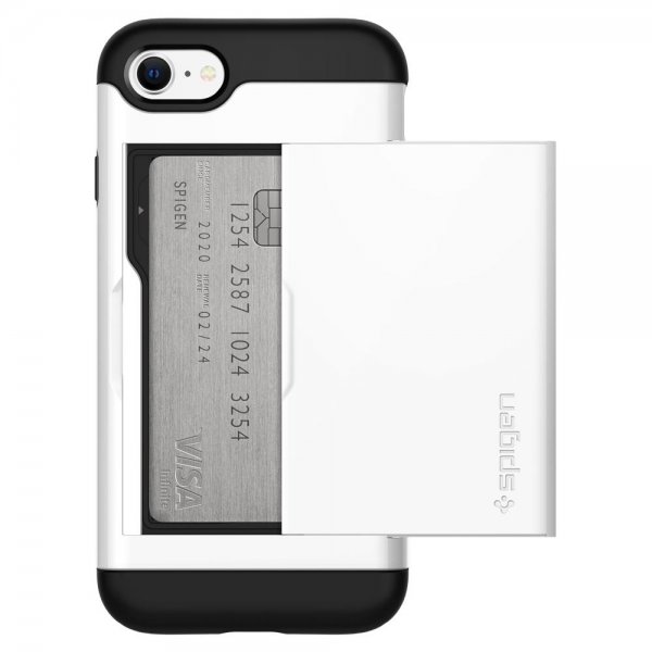 Spigen iPhone 7/8/SE Cover Slim Armor CS Jet White