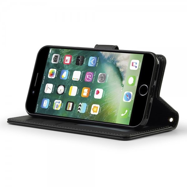 Lc.Imeeke iPhone 7/8/SE Cover med Aftageligt Cover L2 Series MagSafe Sort