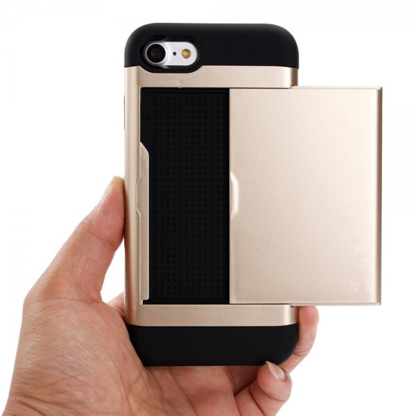 iPhone 7/8/SE Cover Card Slide Grøn