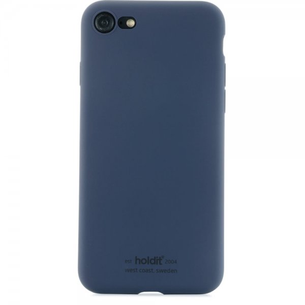 holdit iPhone 7/8/SE Cover Silikone Navy Blue