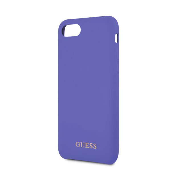 Guess iPhone 7/8/SE Cover Silikone Logo Lilla