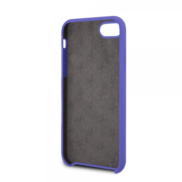 Guess iPhone 7/8/SE Cover Silikone Logo Lilla