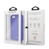 Guess iPhone 7/8/SE Cover Silikone Logo Lilla