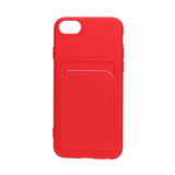 iPhone 7/8/SE Cover Kortholder Rød