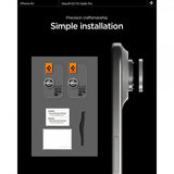 Spigen iPhone Air Kamerabeskyttelse GLAS.tR EZ Fit Optik Pro 2-pak Sølv