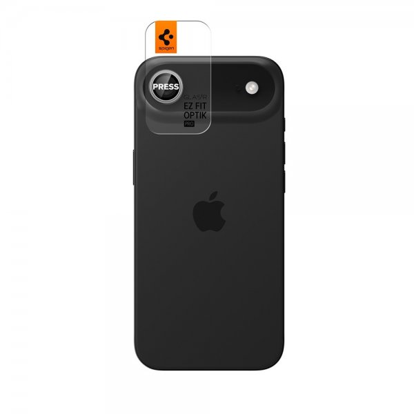 Spigen iPhone Air Kamerabeskyttelse GLAS.tR EZ Fit Optik Pro 2-pak Sølv