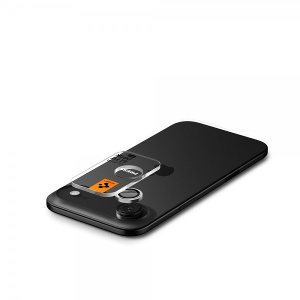 Spigen iPhone Air Kamerabeskyttelse GLAS.tR EZ Fit Optik Pro 2-pak Sølv