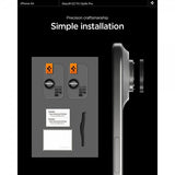 Spigen iPhone Air Kamerabeskyttelse GLAS.tR EZ Fit Optik Pro 2-pak Sort